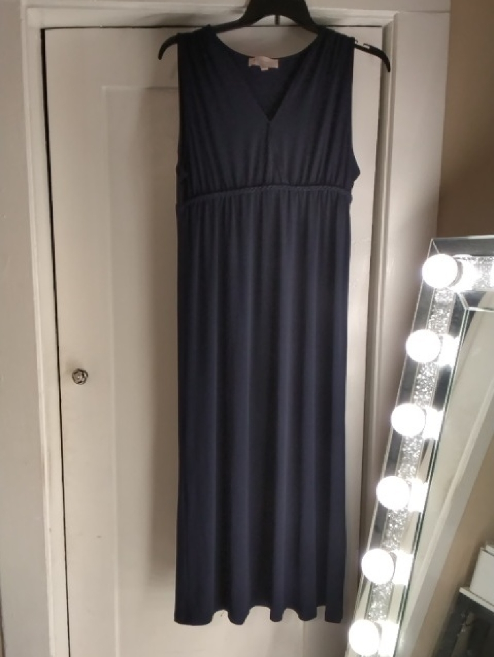 Philosophy Navy V-Neck Sleeveless Maxi Dress